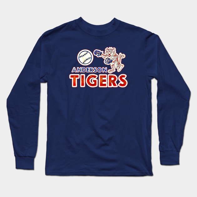 Anderson Tigers Baseball Long Sleeve T-Shirt by Kitta’s Shop